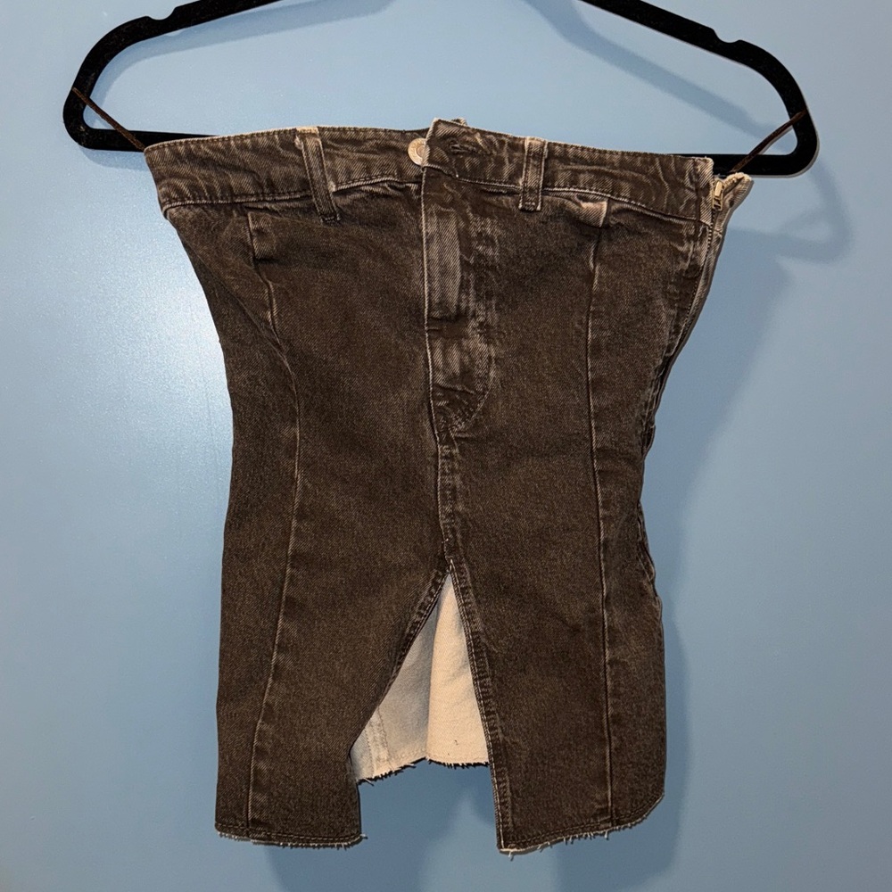 Zara Black Denim top